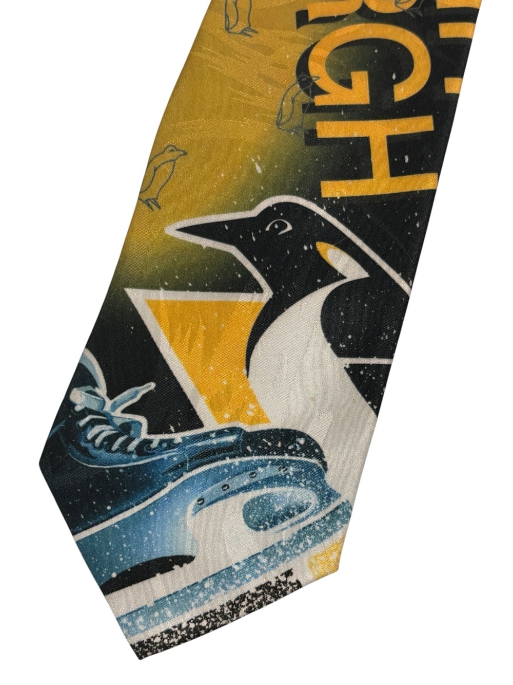 NHL Pittsburgh Penguins Vintage 1994 Neck Tie Wally Wear Ralph Marlin & Co